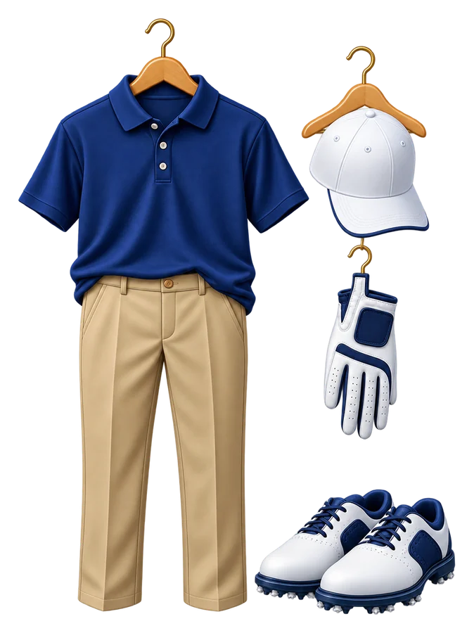 Golf Attire outfit illustration